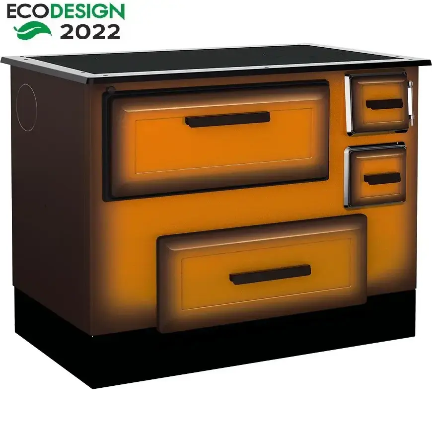 Kuchyňská kamna Alfa 55 Eco De Lux 5,1 kW, levá