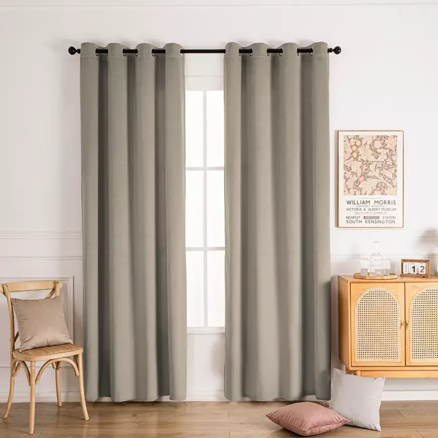 Závěs s průchodkami VELVET GY2329/240G/M2/2140x250 cm béžový