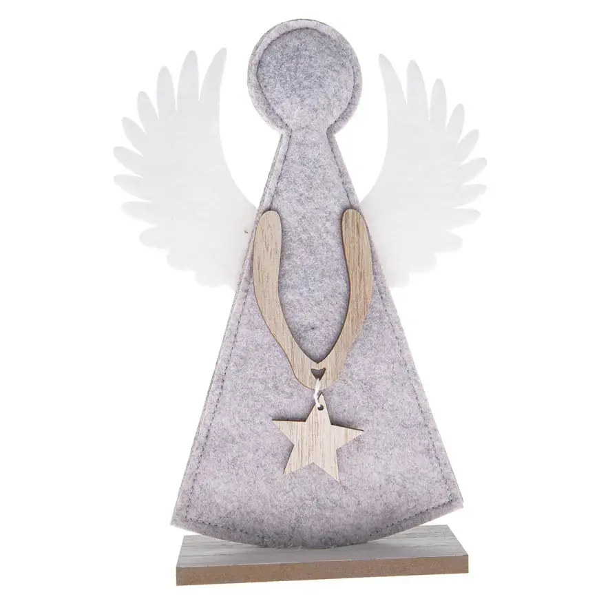 Vánoční dekorace Anděl 27 cm, filc