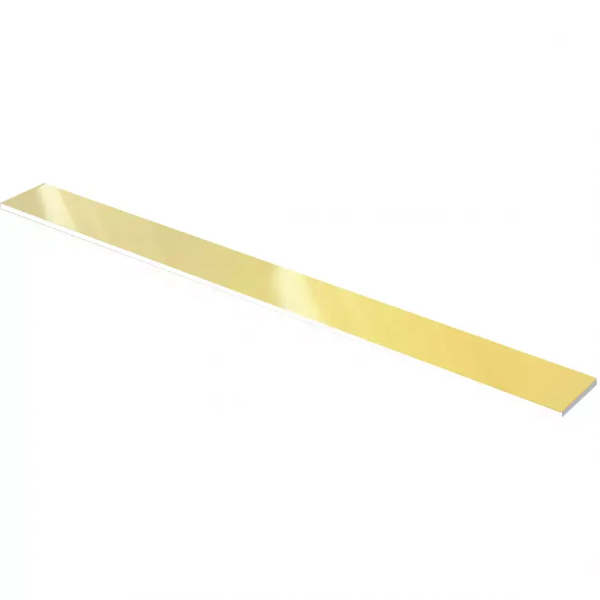 Lišta kovová Inox Gold Super Mirror 2,5/120