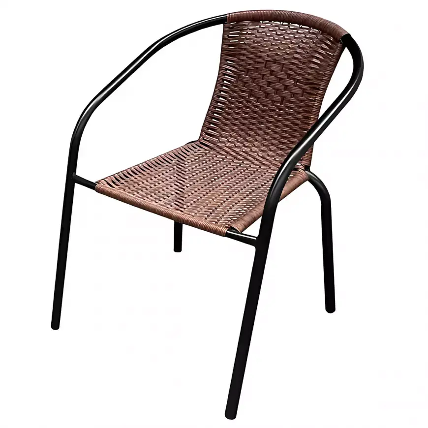 Židle z umělého ratanu Bistro XT1101 hnědá