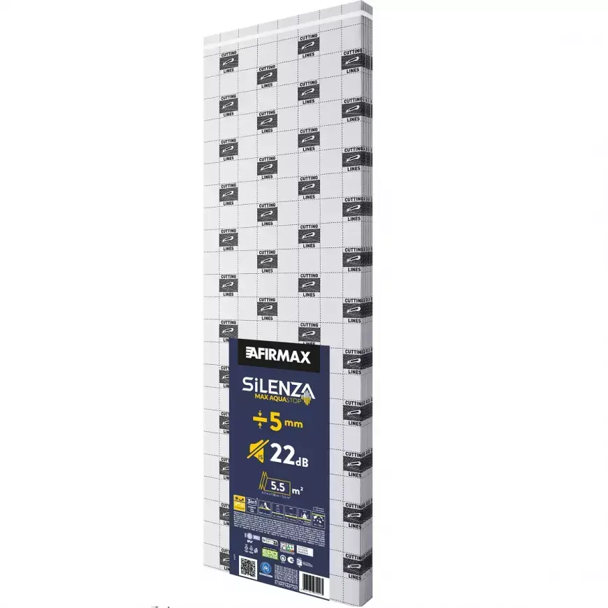 Podložka pro podlahy SILENZA MAX AQUASTOP 5MM – 5,5m2