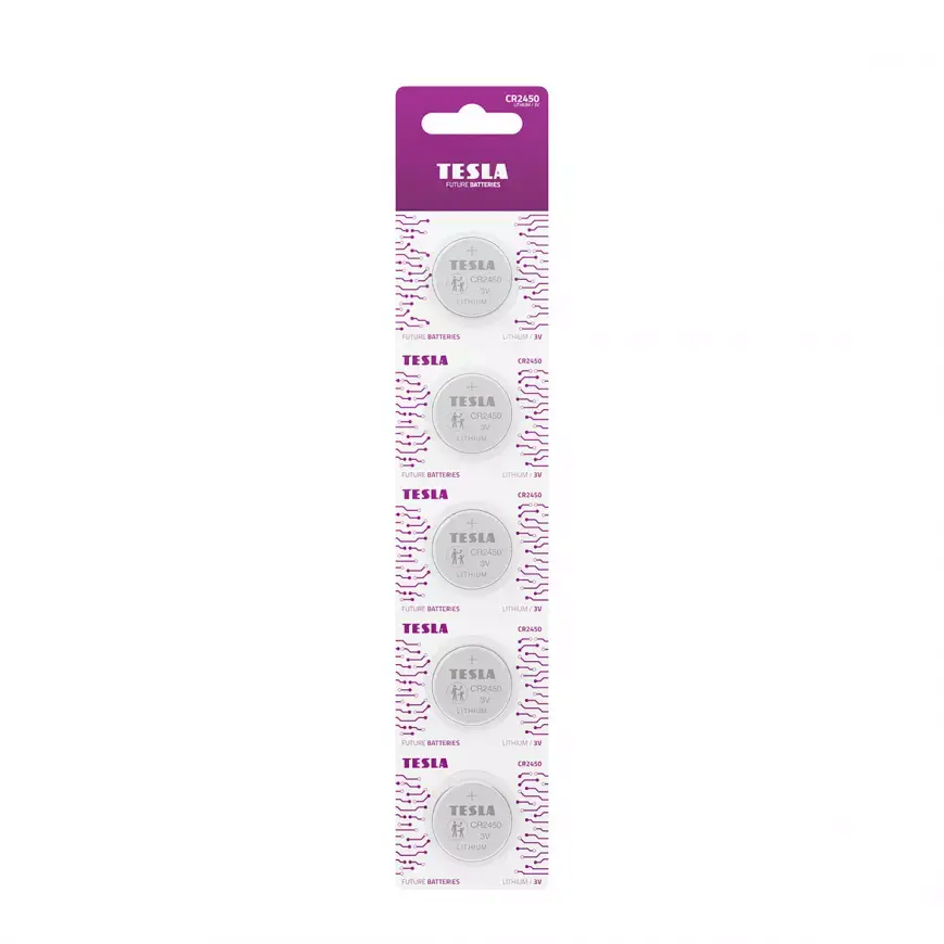 Baterie Tesla CR 2450 5 ks