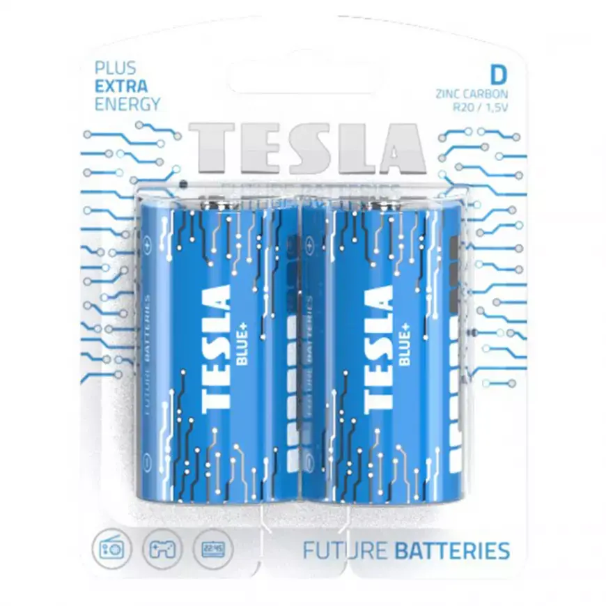 Baterie Tesla D Blue+ LR20 2 ks