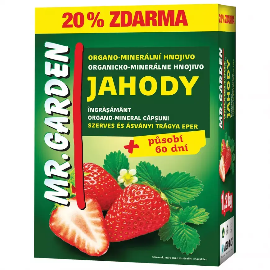 AGRO CS Mr. Garden organo-minerální hnojivo Jahoda 1,2 kg