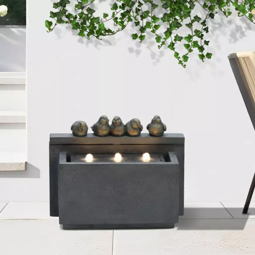Zahradní fontána WXF2206161+LED