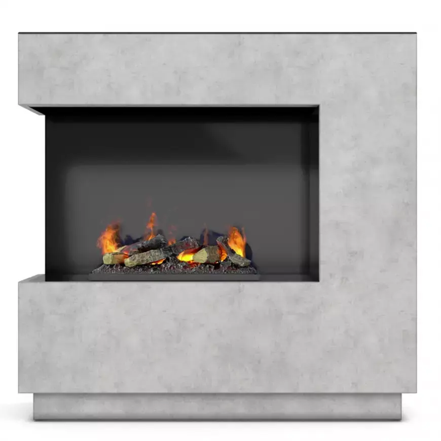 Elektrický krb Zen levý 400/600 beton