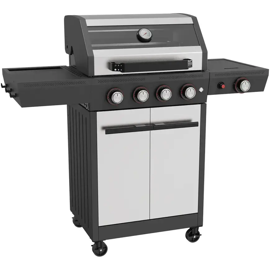 Plynový gril Mercado Luxe silver 4+1, 15KW
