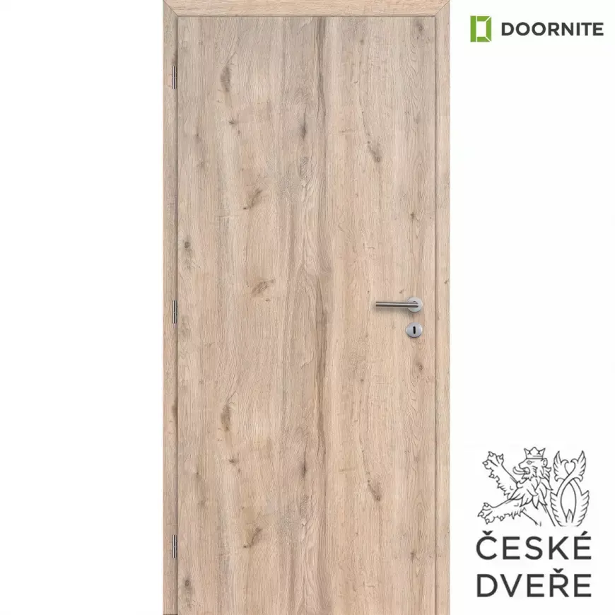 DOORNITE Interiérové protipožární dveře LUME EXTRA kašír.fólie dub Hudson 90 L