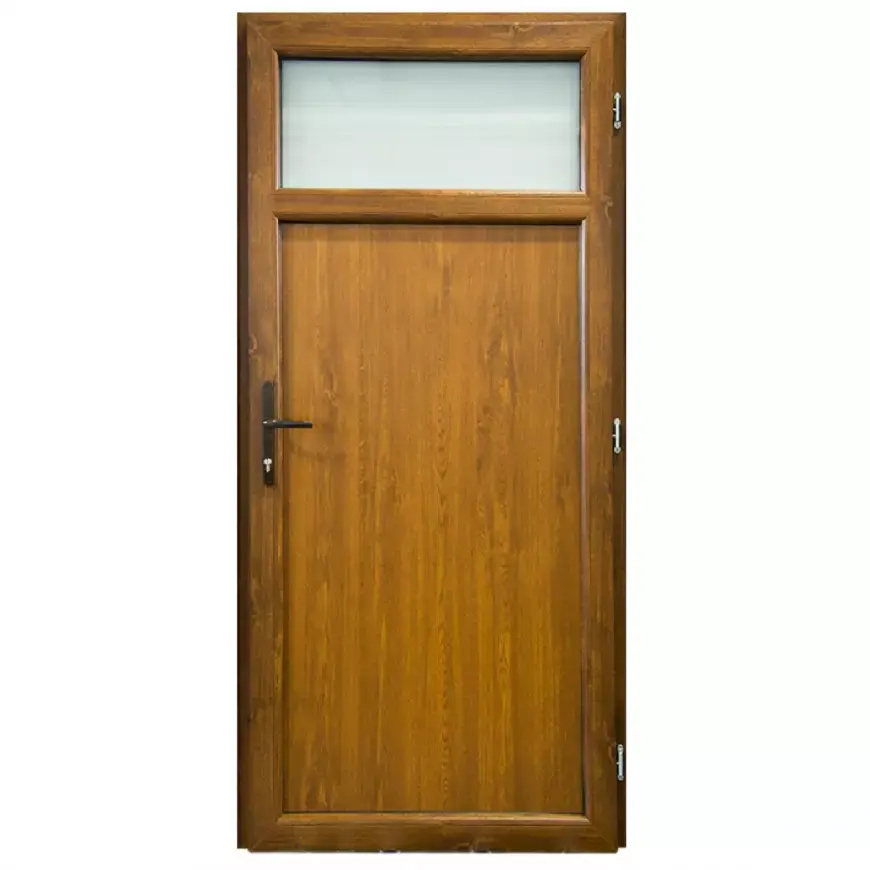 Vchodové dveře Eco D17 80P 88x198x6 zlatý dub