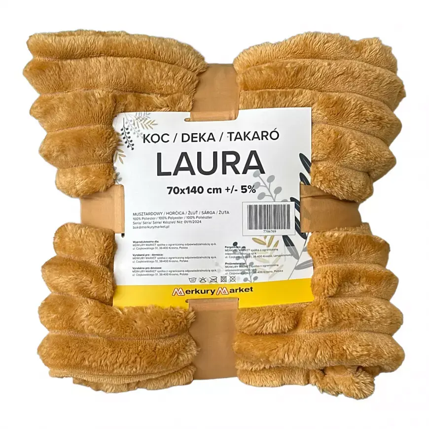 Deka Laura 70x140 cm 9 hořčicová