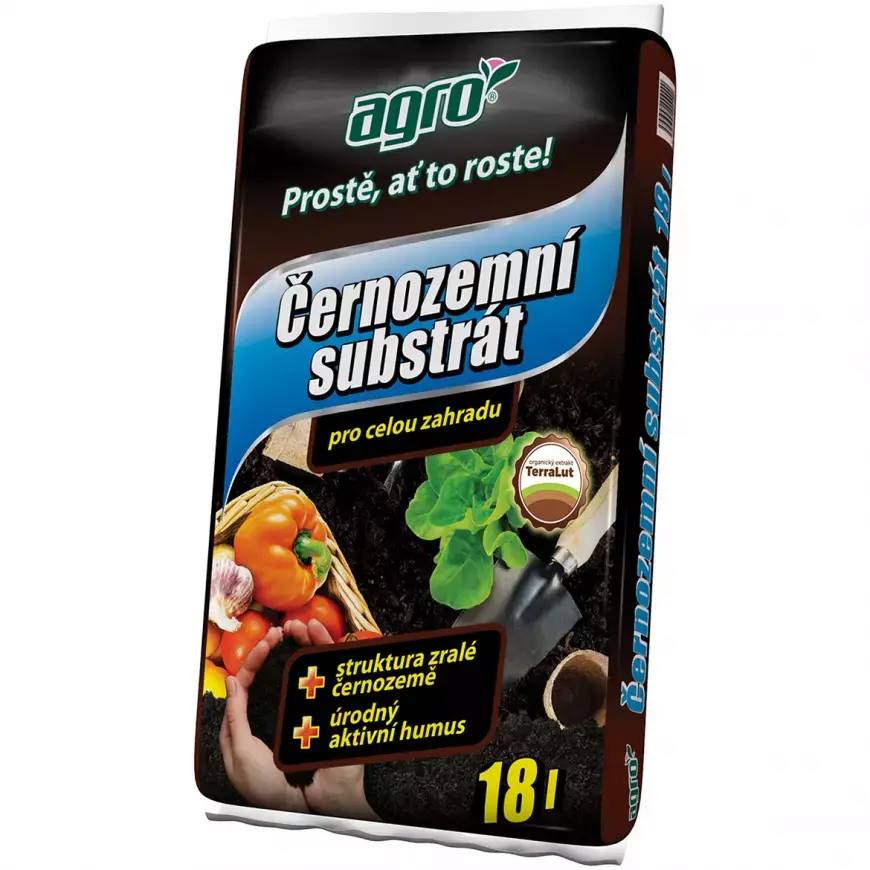 Agro černozemní substrát 18L