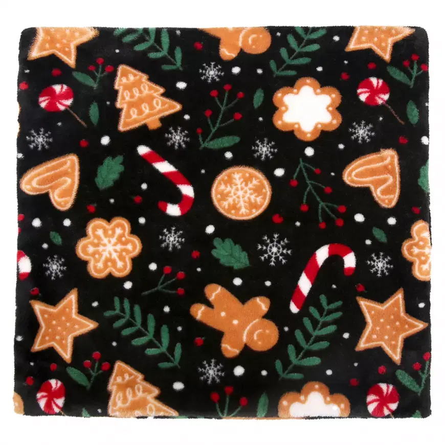 Povlak na polštář Christmas 40x40 cm černý
