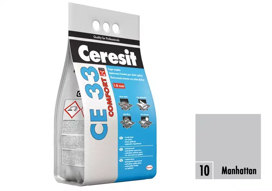 CEMENTOVÁ SPÁROVACÍ HMOTA CERESIT CE33 MANHATAN 2KG