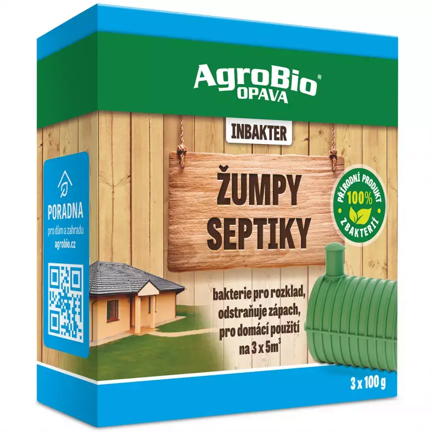 AgroBio INBAKTER Žumpy a septiky 3 x 100 g
