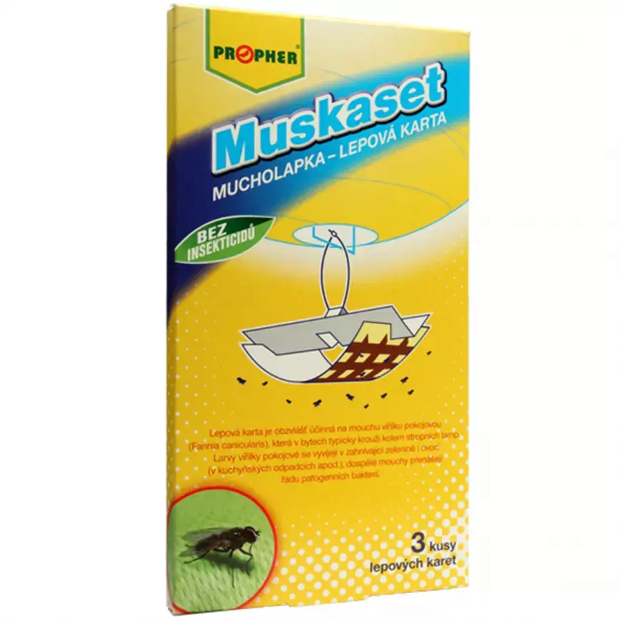 AgroBio MUSKASET lepová karta 10x20 cm