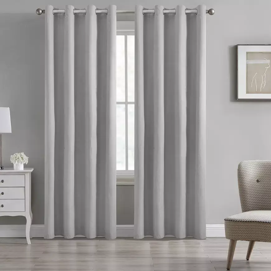 Závěs na kroužcích BLT 312/3/3 BLACKOUT 140x250 šedý