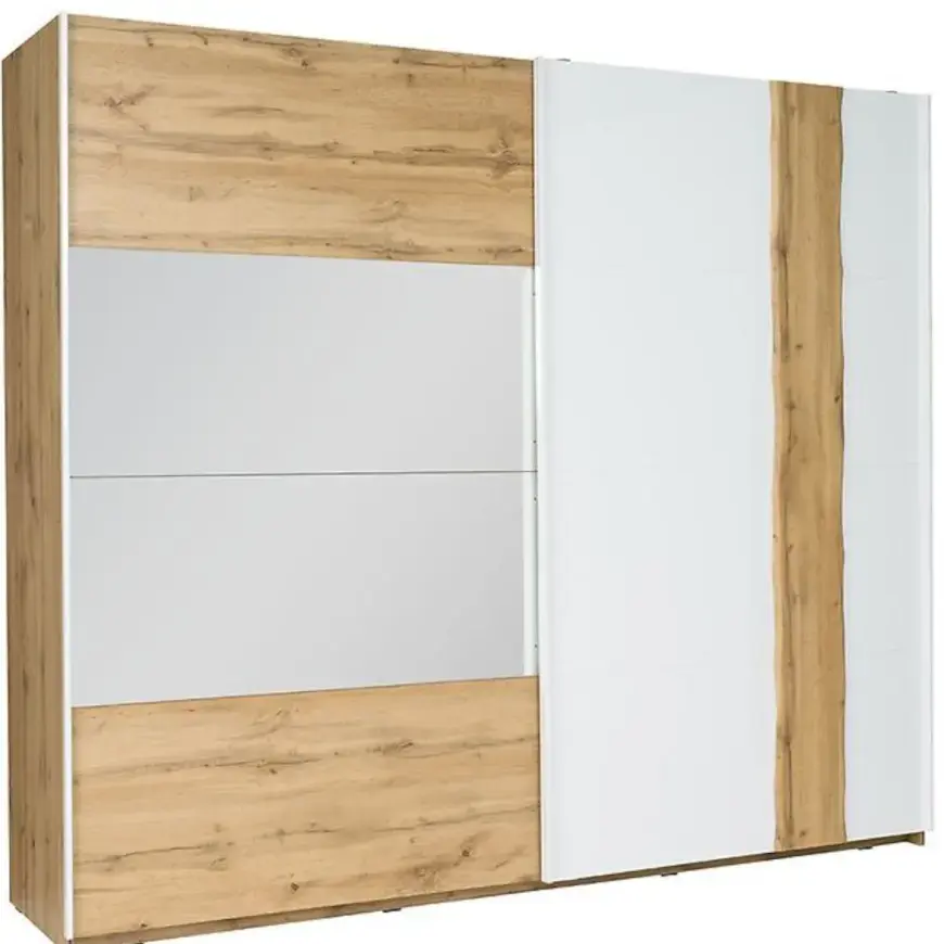 Šatní skříň Wood 12 250 cm Bílá/Wotan