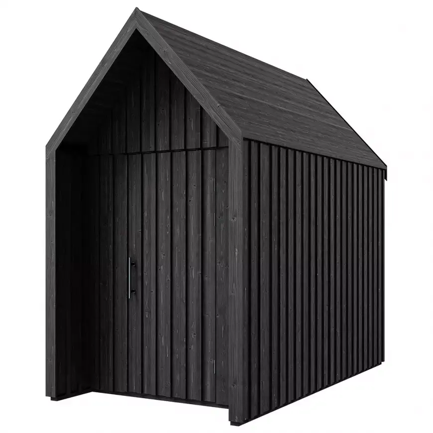 Zahradní domek Swedish Barn 1622 černý V1