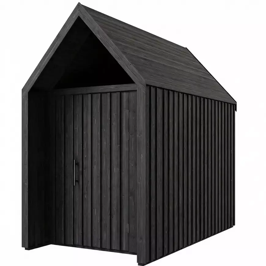 Zahradní domek Swedish Barn 1629 černý V4
