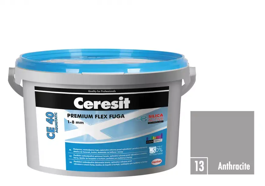 Spárovací hmota Ceresit CE 40 Aquastatic 2 kg antracite