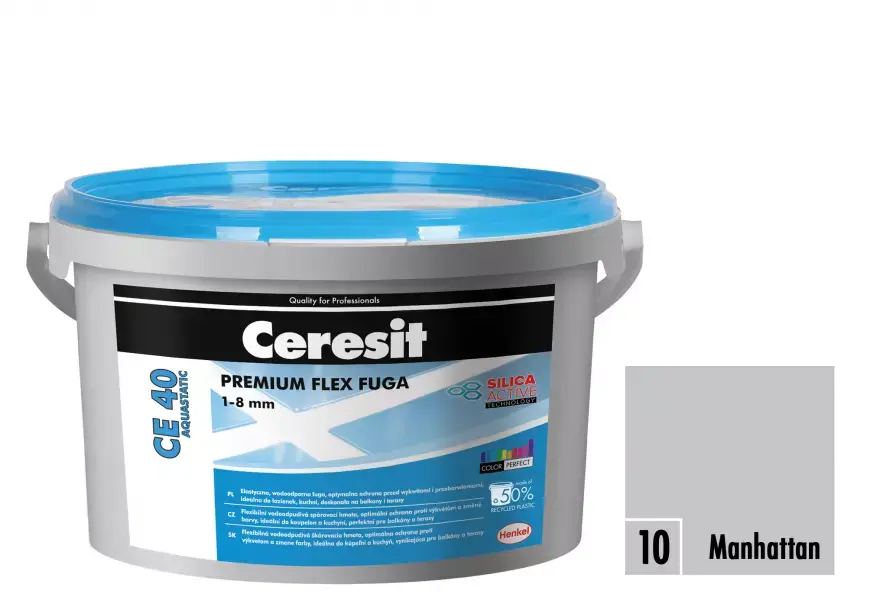 Spárovací hmota Ceresit CE 40 Aquastatic 2 kg manhattan