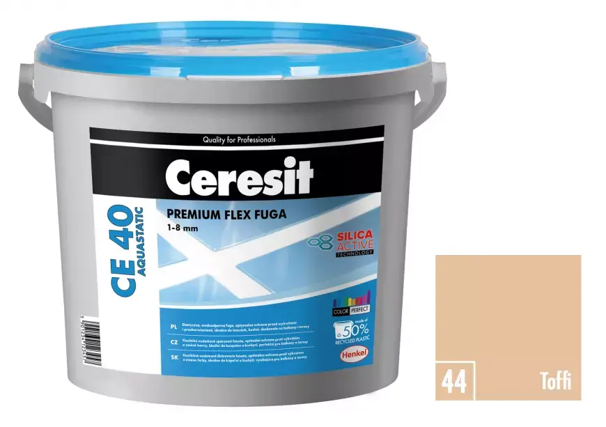 Spárovací hmota Ceresit CE 40 Aquastatic 5 kg toffi