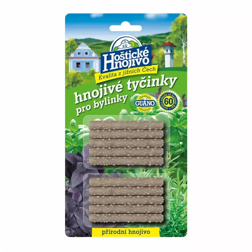 Hoštické tyčinkové hnojivo pro bylinky 10ks