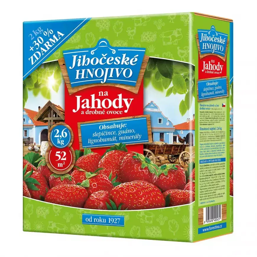 Jihočeské hnojivo - Jahody a drobné ovoce 2,6kg