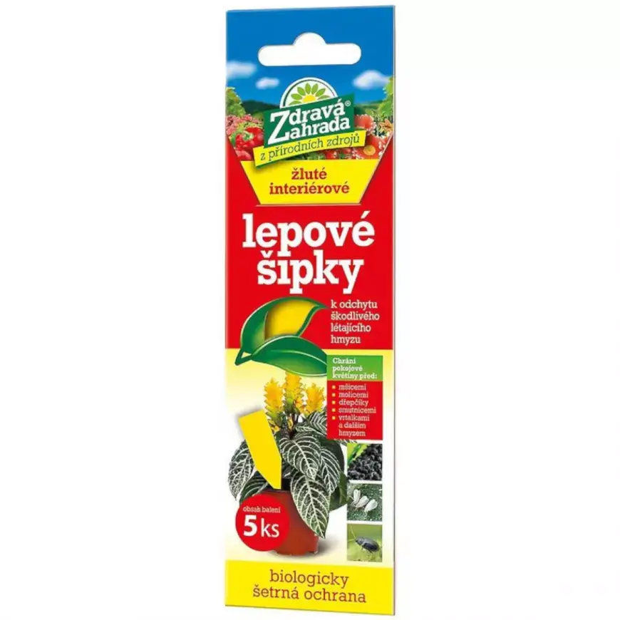 Zdravá zahr lepové šipky (5ks/bal) žluté