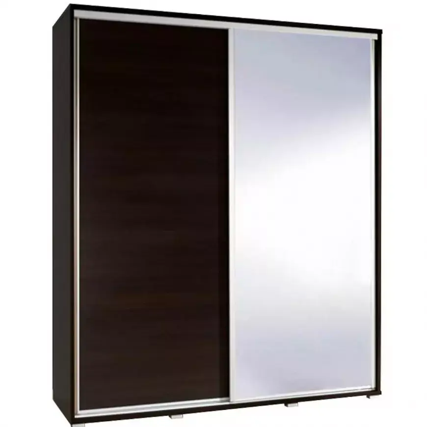 Šatní skříň Se Zrcadlem Penelopa 155 cm Wenge