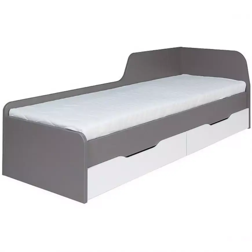 Postel Zonda 80 cm S Úložným Prostorem Bílý/Šedá