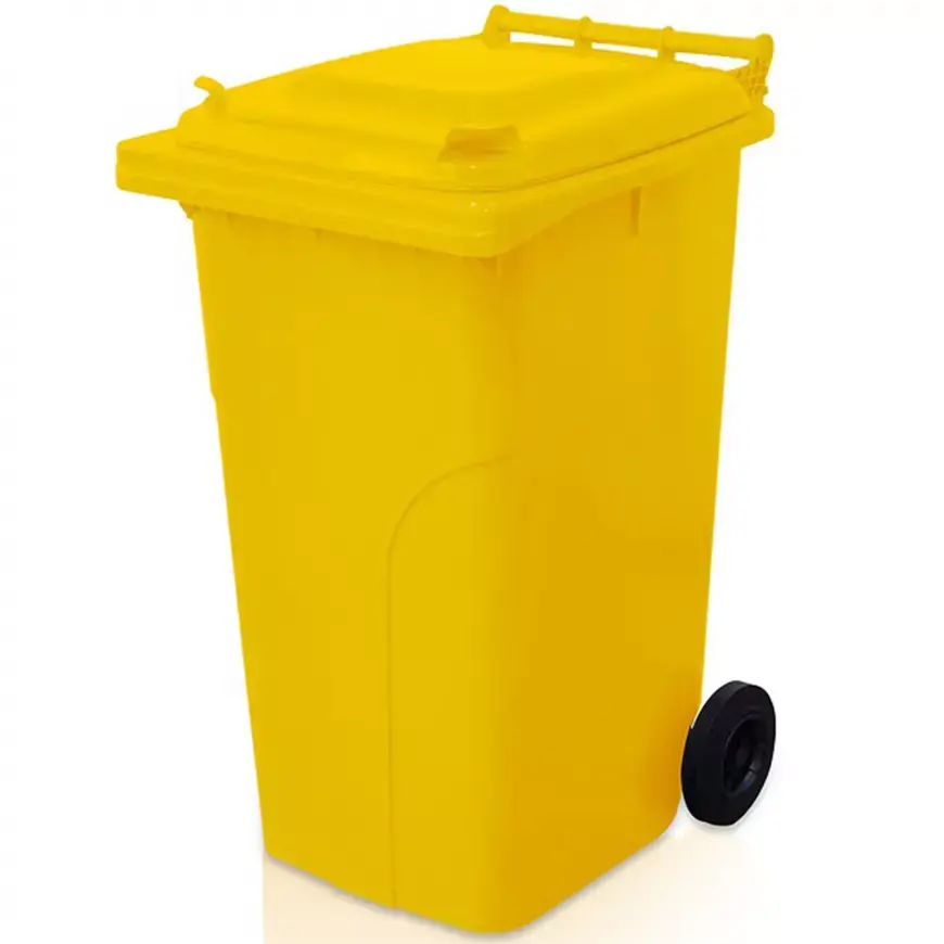 Plastová popelnice 240L ŽLUTÁ