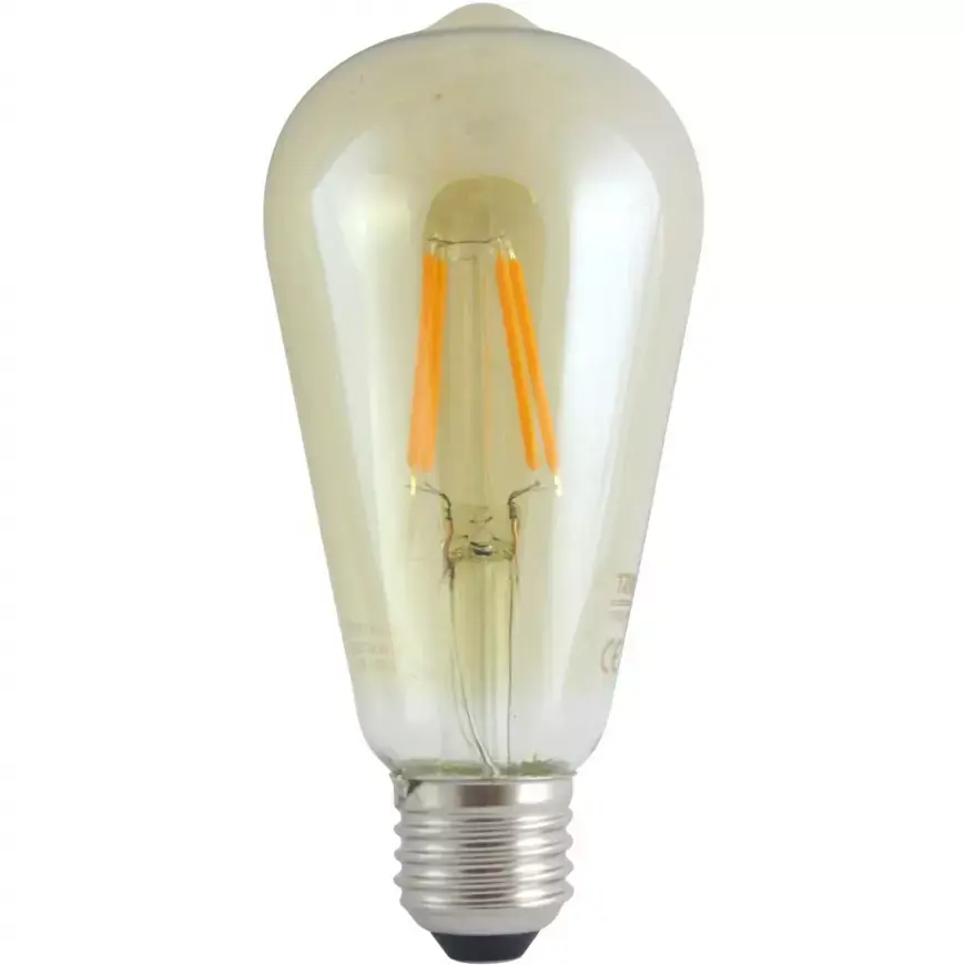 LED žárovka 4W E27 gold decor filament 2000K