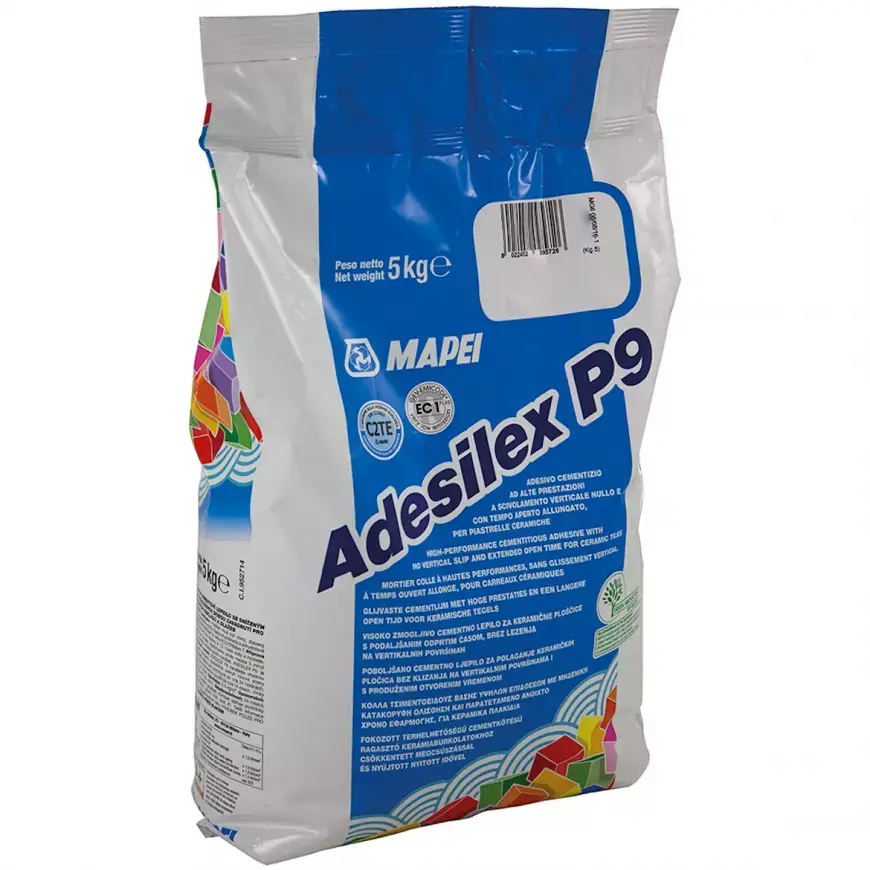 Lepidlo na obklady a dlažbu Mapei Adesilex P9 C2TE 5 kg šedé