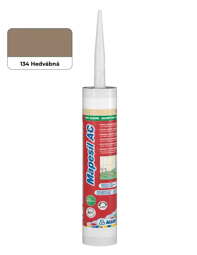 Sanitární silikon Mapei Mapesil 310 ml AC 134 hedvábná