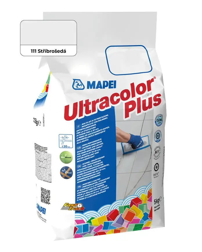 Spárovací hmota Mapei Ultracolor Plus 5 kg 111 stříbrošedá