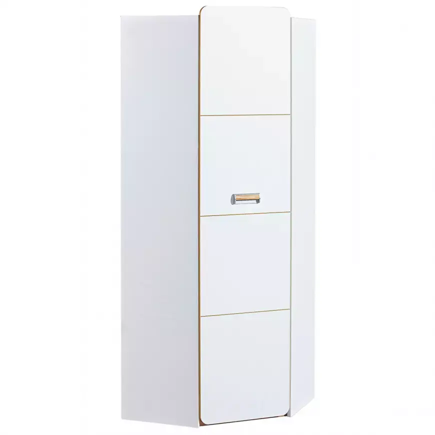 Rohová Skříň Lorento 71cm Dub Nash/Bílá