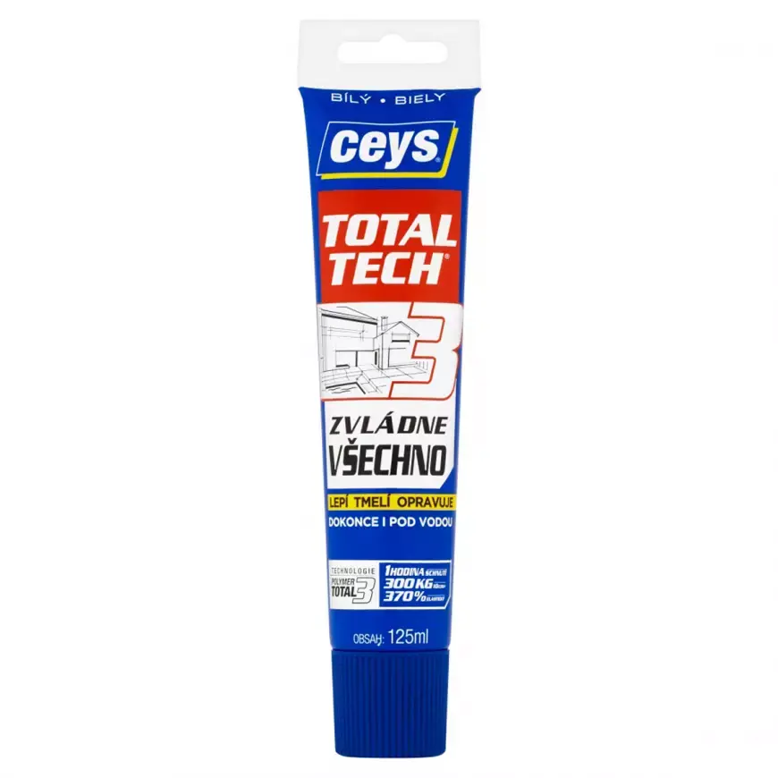 CEYS Univerzální lepidlo a tmel Total tech express, bílá