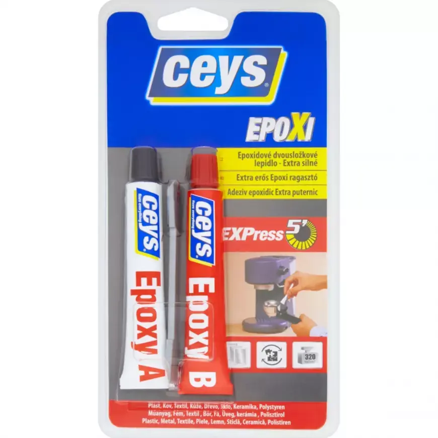 Ceys Epoxi rychle tvrdnoucí dvousložkové lepidlo, 15 15 ml