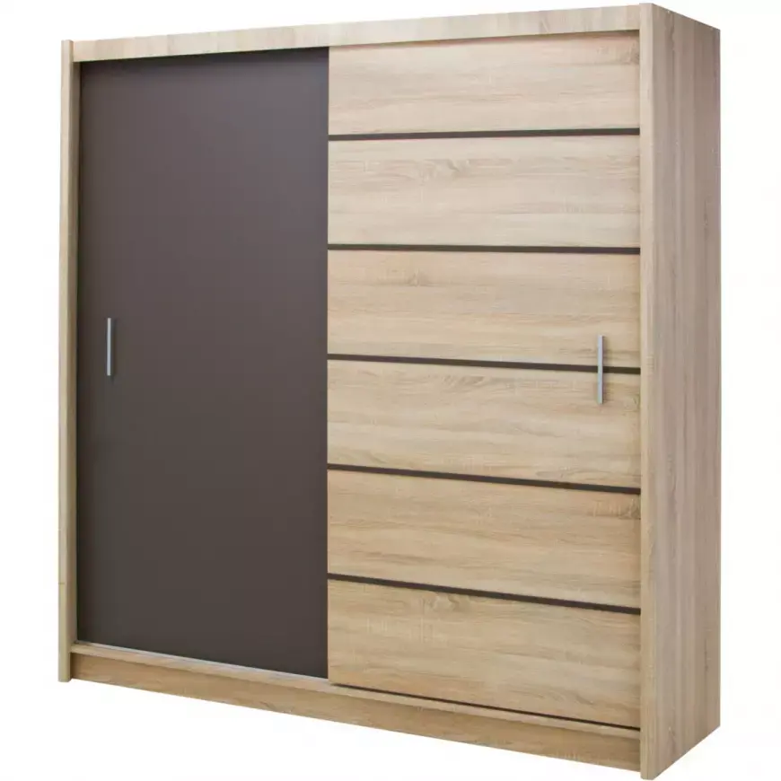 Šatní skříň Sewilla 203cm Dub Sonoma/Lava