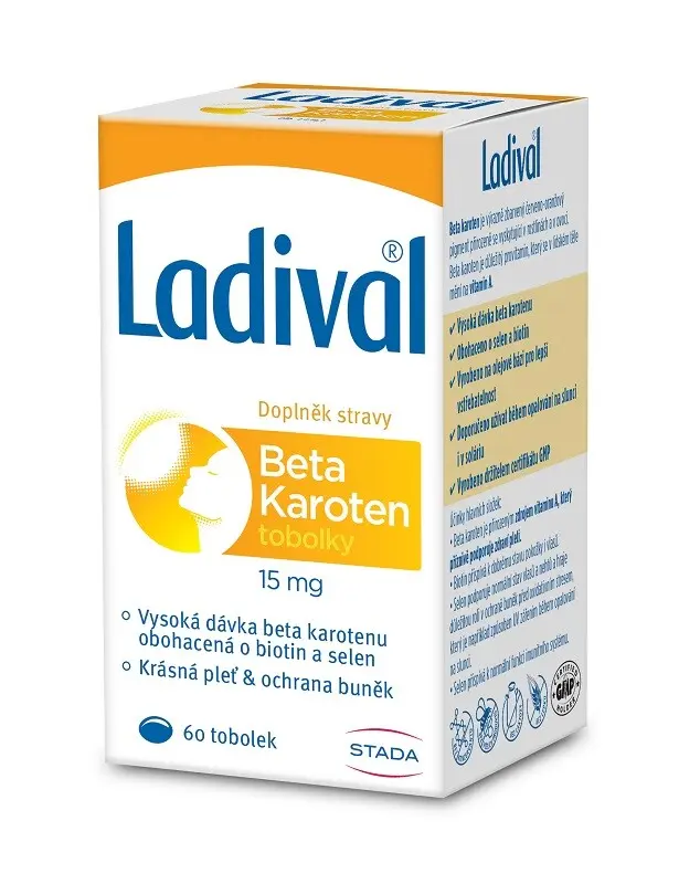 LADIVAL Beta karoten 15 mg 60 tobolek