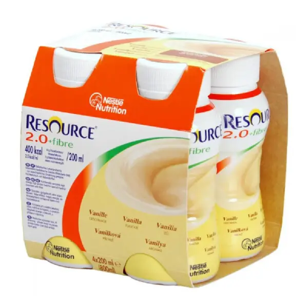 RESOURCE 2.0 FIBRE VANILKOVÁ PŘÍCHUŤ POR SOL 4X200ML