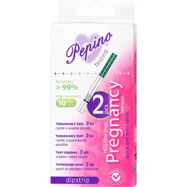 Těhotenský test Pepino DIPSTRIP 2 ks