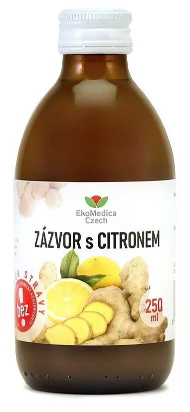 Zázvor s citronem 250ml EKOMEDICA