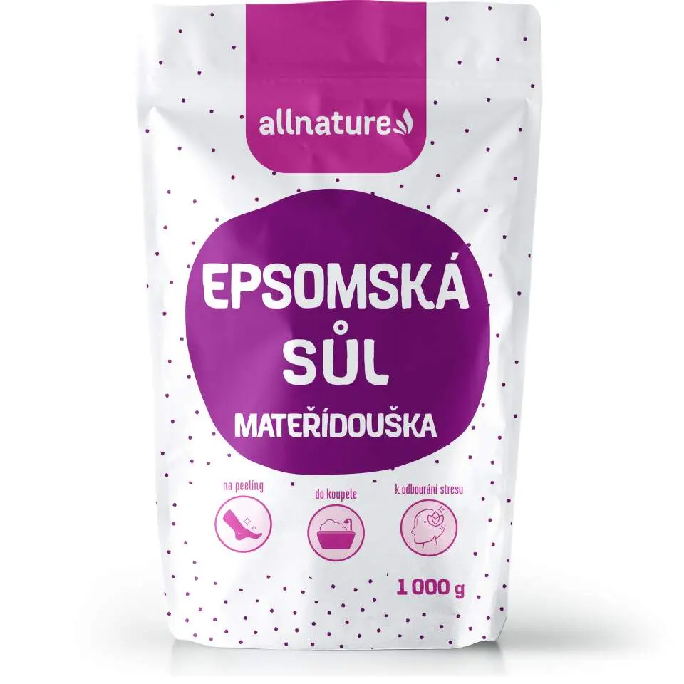Allnature Epsomská sůl - mateřídouška 1000 g