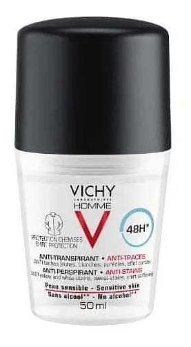 VICHY Homme Antiperspirant pro muže proti skvrnám 50 ml