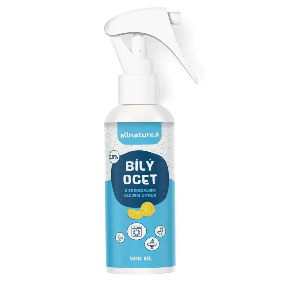 ALLNATURE Bílý ocet sprej 10 % s vůní citrónu 500 ml