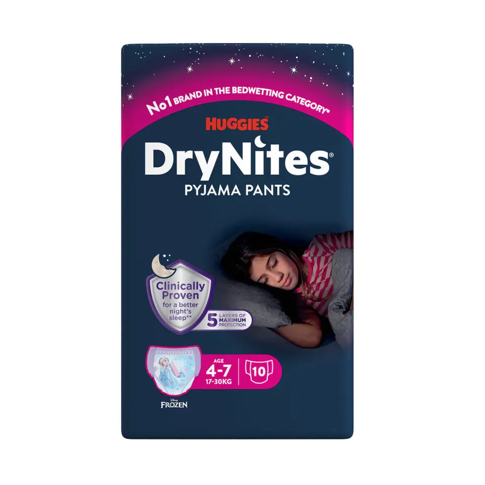 DryNites natahovací kalhotky na noc pro dívky