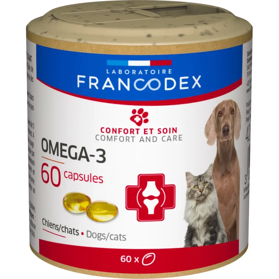 Francodex omega 3 pes kočka 60 tablet